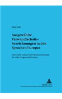 Ausgewaehlte Verwandtschaftsbezeichnungen in den Sprachen Europas