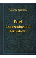 Peel its meaning and derivations