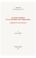 Le sens commun et le jugement du Phronimos