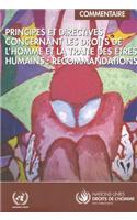 Principes et directives concernant les droits de l'homme et la traite des êtres humains: Recommandations, Commentaire