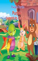 Purple Learns to Use Less - Illustrated Story Book by Purple Turtle to Teach Kids about the Environment and Climate Change - Reduce, Recycle, Reuse Story for Kids Ages 3-8