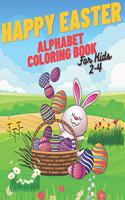 Happy Easter Alphabet Coloring Book