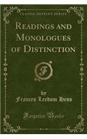 Readings and Monologues of Distinction (Classic Reprint)