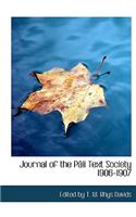 Journal of the Pacli Text Society 1906-1907