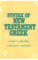 Syntax of New Testament Greek