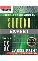 Expert Sudoku Puzzles for Adults Large Print