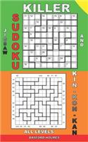 Killer jigsaw sudoku and Kin-kon-kan all levels.: Easy - extreme puzzles puzzles.(1 Killer Sudoku and His Friends)
