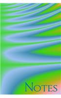 Notes: Green and Blue Tie Dye Look Fractal Art