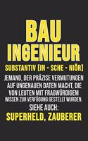 Bau Ingenieur Substantiv [In-Sche-Niör] Jemand, Der Präzise Vermutungen Auf Ungenaue Daten Macht, Die Von Leuten Mit Fragwürdigem Wissen Zur Verfügung Gestellt Wurden.