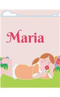Maria Personalized Sketchbook Journal Notebook: A Sketchbook, Daily Diary, Composition Book Combo, Gift Idea for Someone Named Maria!!