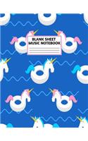Blank Sheet Music Notebook