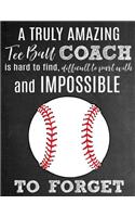 A Truly Amazing Tee Ball Coach Is Hard To Find, Difficult To Part With And Impossible To Forget