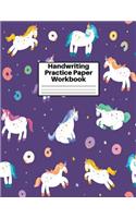 Handwriting Practice Paper Workbook
