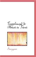 Supplement to Homes in Texas