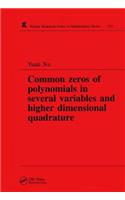 Common Zeros of Polynominals in Several Variables and Higher Dimensional Quadrature