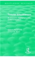 Teacher Effectiveness