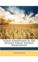Forest Conditions in the Olympic Forest Reserve, Washington