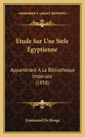 Etude Sur Une Stele Egyptienne