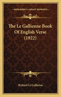 Le Gallienne Book Of English Verse (1922)