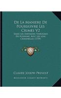 De La Maniere De Poursuivre Les Crimes V2