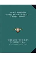 Animadversiones Botanicae In Ranunculeas Candollii (1820)