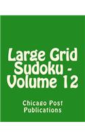 Large Grid Sudoku - Volume 12: Fun, Large Grid Sudoku Puzzles