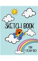 Sketch Book For 4 Year Old: Blank Doodle Draw Sketch Book
