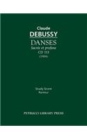 Danses sacrée et profane, CD 113: Study score