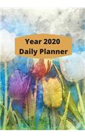 Year 2020 Fully Dated Monthly, Weekly And Daily Calender Planner: Novelty Line Notebook / Journal College Rule Line, A Perfect Gift Item (7 x 10 inches) For Men, Women, Student, Office etc.