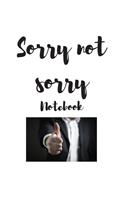 Sorry not sorry notebook