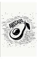 Avocado: Lined Notebook Journal - For Avocado Lovers Enthusiasts - Novelty Themed Gifts