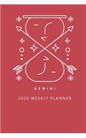 Gemini 2020 Weekly Planner (Red)