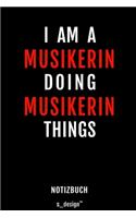 Notizbuch für Musiker / Musikerin: Originelle Geschenk-Idee [120 Seiten gepunktet Punkte-Raster blanko Papier]