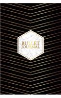 Bullet Journal: Gorgeous Gold Trendy Bullet Journal - 120-Page 1/4 Inch Dot Grid Pretty Gold Notebook - 6 X 9 Perfect Bound Softcover