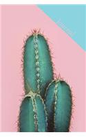 Journal: Succulent Small Dot Grid Journal Notebook Planner 120-Page 1/4 Inch Dot Gridded Paper for Drawing Sketching Doodling Journaling for Women Girls Teen