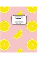 Quad-rule blank paper composition notebook