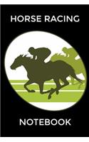 Horse Racing Notebook: Personalised Homework Book Notepad Notebook Composition and Journal Gratitude Diary