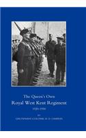 Queen's Own Royal West Kent Regiment 1920-1950