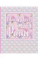 Blank Sheet Music for Piano: Manuscript Paper Notebook / Music Staff Notebook / Blank Sheet Music Notebook - Hydrangea Flower Cover