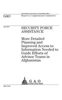 Security force assistance