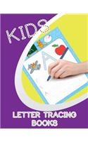 Kids Letter Tracing Books: Letter Tracing Practice Book For Preschoolers, Kindergarten (Printing For Kids Ages 3-5)(1" Lines, Dashed)