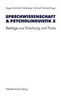 Sprechwissenschaft & Psycholinguistik 5