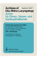 Verhandlungsbericht 1984 Der Deutschen Gesellschaft Für Hals- Nasen- Ohren-Heilkunde, Kopf- Und Hals-Chirurgie