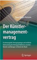 Der Künstlermanagementvertrag