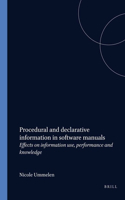 Procedural and declarative information in software manuals
