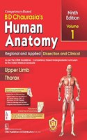 Bd Chaurasias Human Anatomy 9Ed Vol -1 Regional And Applied Dissection & Clinical Upper Limb Thorax (Pb-2023)