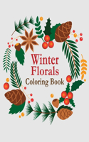 Winter Florals coloring Book: 50 beautiful flowers