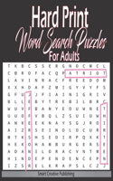 Hard Print Word Search Puzzles For Adults