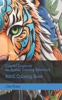 Colorful Creatures: An Animal Coloring Adventure: Adult Coloring Book