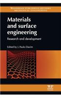 Materials and Surface Engineering: Research and Development: (Paperback)